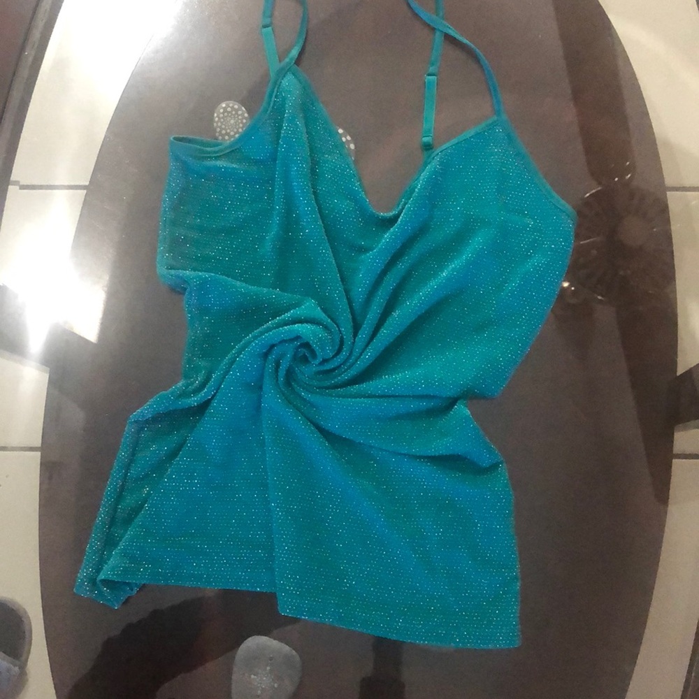 Green sleeveless top